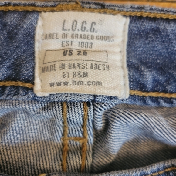 Logg by H&M Low Rise Flare Denim Jeans Size 28 - Picture 4 of 4